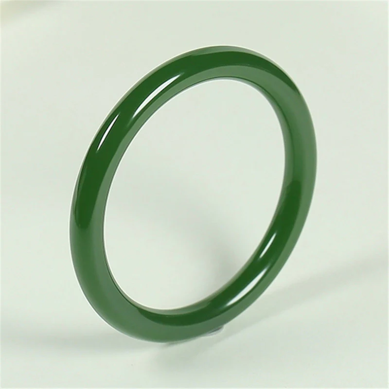 Braccialetto Buddha Stones Cyan Jade Longevity Blessing Bangle - Image 7