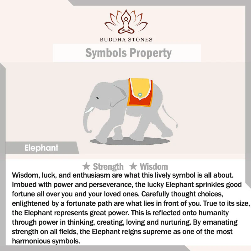 Braccialetto con cordino rosso elefante portafortuna in argento sterling 925 fatto a mano in tibetano Buddha Stones - Image 11