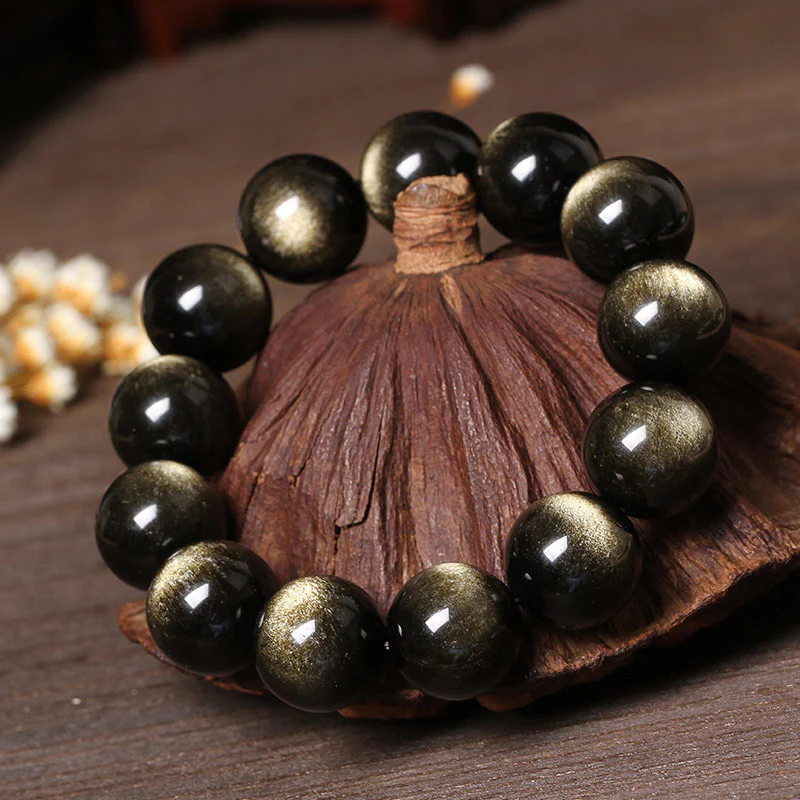 Braccialetto di purificazione in ossidiana tibetana Buddha Stones - Image 3
