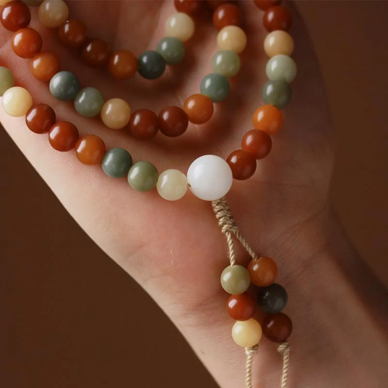 Braccialetto di saggezza di Mala Harmony Bodhi Seed Buddha Stones - Image 5