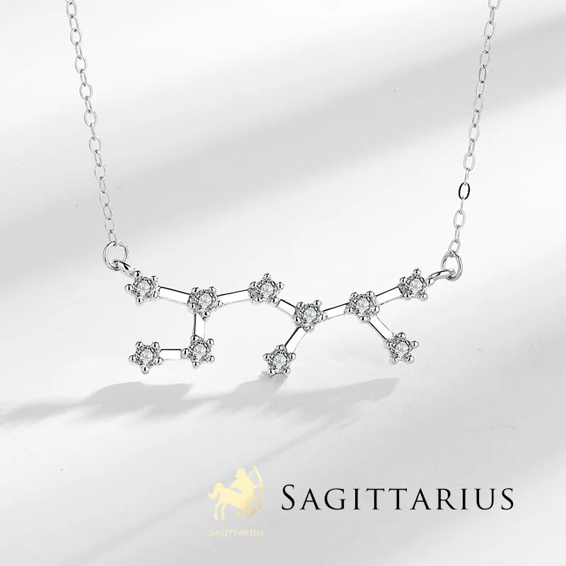 Buddha Stones 925 Sterling Silver 12 Costellazioni dello Zodiaco Astrologia Benedizione Collana Pendente - Image 13