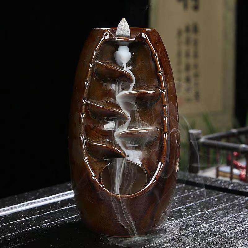 Buddha Stones Decorazione bruciatore di incenso protezione drago tibetano - Image 6