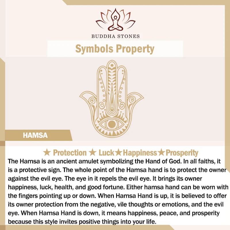 Buddha Stones Simbolo Hamsa Protezione dal malocchio Prosperità Decorazione della casa - Image 4