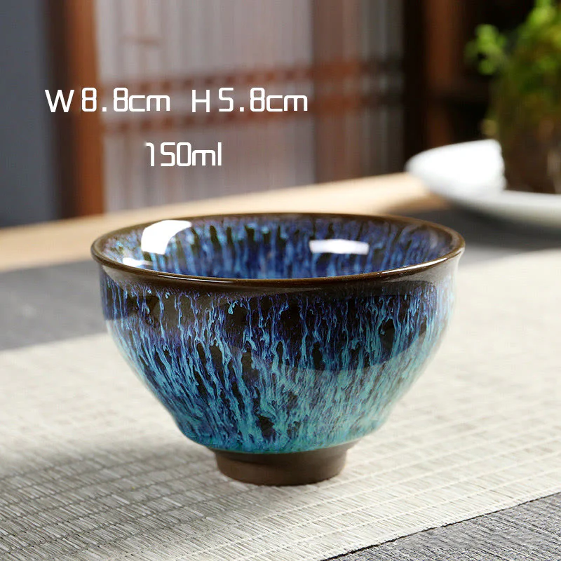Buddha Stones Tazza da tè in ceramica multicolore Tazza da tè Ocean Wave - Image 7