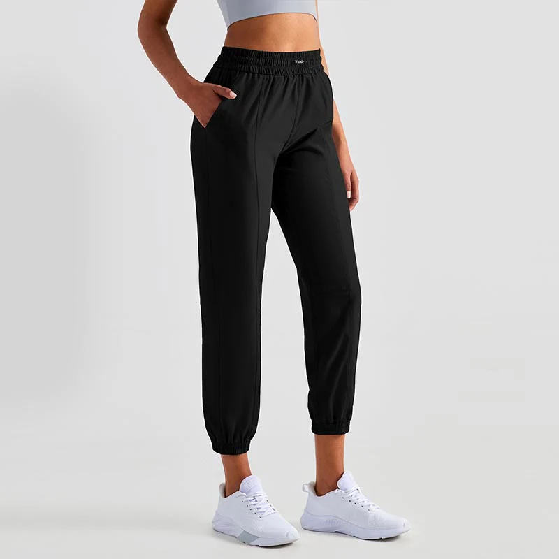 Pantaloni da jogging sportivi da yoga fitness a vita alta con tasche Buddha Stones - Image 41