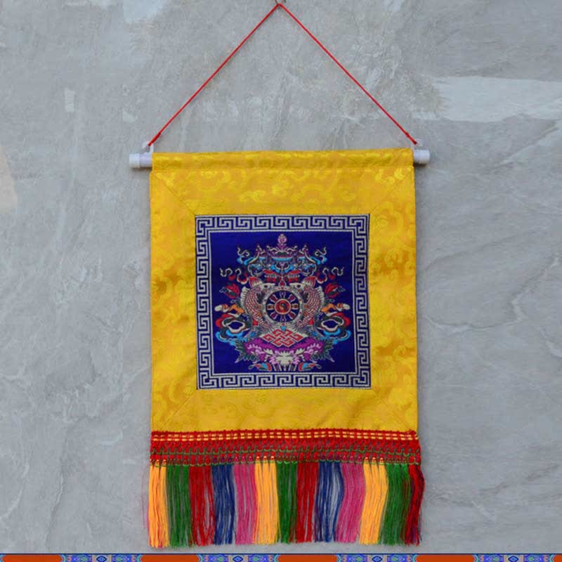 Vajra Simboli di buon auspicio Potere spirituale Arte murale - Image 4
